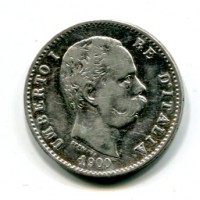 Umberto I (1878-1900): 1 lira 1900 (Gigante#41)
