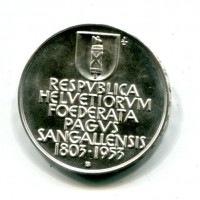 Svizzera, San Gallo: medaglia 1953 "150° Anniversario", gr.16,00