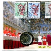 Vaticano 2013: busta filatelico-numismatica "Sede Vacante"