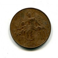 Francia, Terza Repubblica (1871-1940): 10 centesimi 1914 "Dupuis" (Gad#277)