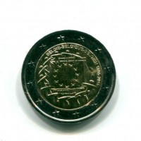 Belgio 2015: 2 euro commemorativo "Bandiera Unione Europea"