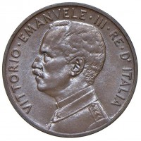 Vittorio Emanuele III (1900-1943): 5 cent. 1913 -SENZA PUNTO- "Italia su prora" (Gigante#260a)