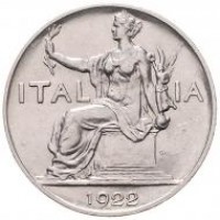 Vittorio Emanuele III (1900-1943): buono da 1 lira 1922 (Gigante#140)