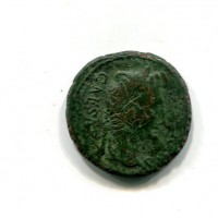 Augusto (27 a.C.-14 d.C.): asse, zecca di Lione "ROM ET AVG" (RIC,I#230), contromarcato
