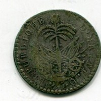 Haiti, Repubblica (1825-1849): 25 centesimi 1827 anno 24 (KM#18.1)