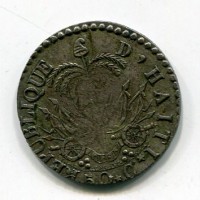 Haiti, Repubblica (1825-1849): 50 centesimi 1831 anno 28 (KM#20)