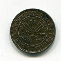 Haiti, Repubblica (dal 1863): 5 centesimi 1863 (KM#39)