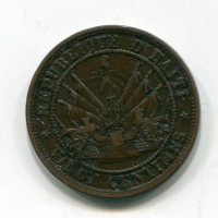 Haiti, Repubblica (dal 1863): 20 centesimi 1863 (KM#41)