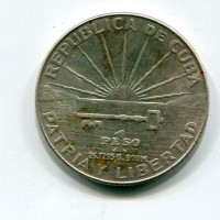 Cuba: 1 peso 1953 "Centenario di Josè Marti" (KM#29)