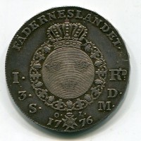 Svezia, Gustavo III (1771-1792): riksdaler 1834 (Ahlstrom#43)