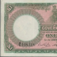 Fiji, Giorgio VI: 1 pound 1950 (Pick#40e), pieghe