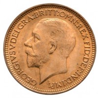 Gran Bretagna, Giorgio V (1910-1936): farthing 1936 (Spink#4061), conservazione eccezionale