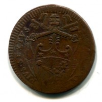Perugia, Pio VI (1775- 1799): 2 baiocchi 1795-XXI (Muntoni#394)
