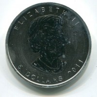 Canada, Elisabetta II (1952-2022): 5 dollari 2011 "Oncia-Grizzly"
