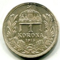 Ungheria, Francesco Giuseppe (1848-1916): 1 Korona 1915 (KM#484)
