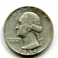 USA: 1/4 dollaro 1954 "Washington"
