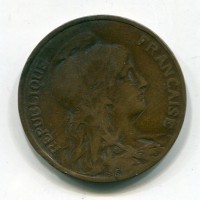 Francia, Terza Repubblica (1871-1940): 10 centesimi 1909 "Dupuis" (Gadoury#277)