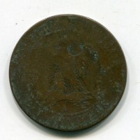 Francia, Napoleone III (1852-1870): 10 centesimi 1863-A (Gadoury#253)