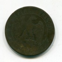 Francia, Napoleone III (1852-1870): 10 centesimi 1856-A (Gadoury#248)