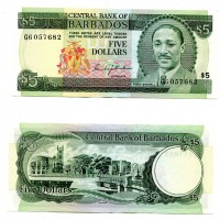 Barbados: 5 dollari 1975 (WPM#92)
