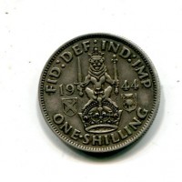 Gran Bretagna, Giorgio VI (1936-1952): 1 scellino 1944 "Scottish" (KM#4083)
