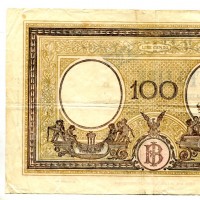 Repubblica Sociale Italiana: 100 lire 03/08/1943 "Grande B" (Gigante#22A)
