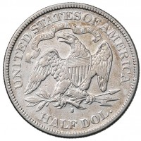 USA: 1/2 dollaro 1877 "Seated Liberty" (KM#A99), grammi 12.30