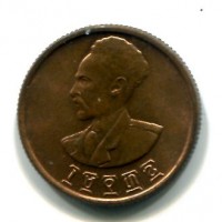 Etiopia, Haile-Selassie (1930-1974): 10 cents 1943/44 (KM#34)