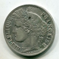 Francia, Seconda Repubblica (1848-1852): 5 franchi 1850-BB (Gadoury#719)