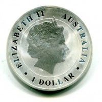 Australia, Elisabetta II (1952-2022): 1 dollaro 2014 "Coccodrillo"