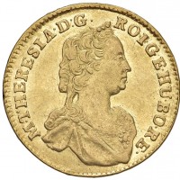 Transilvania, Maria Teresa (1740-1780): ducato 1757, zecca di Karlsburg (Herinek#209; Huszar#958; Friedberg#543), grammi 3.48