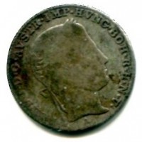 Austria, Ferdinando I (1835-1848): 3 kreuzer 1839-A (KM#2191)
