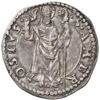 Milano, Carlo V (1535-1556): denaro da 8 soldi (MIR#289/2), grammi 2.88