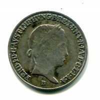 Austria, Ferdinando I (1835-1848): 20 kreuzer 1841-B (Frunwald#939)
