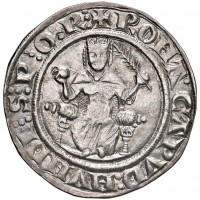 Roma, Senato Romano (1184-1439), Carlo I d'Angiò (1263-1284): grosso (Muntoni#13; Berman#105; CNI#104), grammi 4.20