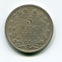 Francia, Luigi Filippo (1830-1848): 5 franchi 1834-M (Gadoury#678)