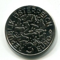 Austria 2019: 3 euro "Fischotter"