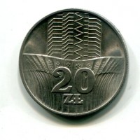 Polonia, Repubblica Popolare (1952-1989): 20 zlotych 1973 (KM#67)