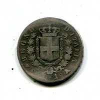 Vittorio Emanuele II (1861-1878): 1 lira 1861-Firenze, segni al D/

