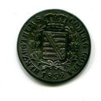 Germania, Saxe-Coburg-Gotha, Ernst I (1826-1844): 3 kreuzer 1832 (KM#39)