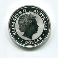Australia, Elisabetta II (1952-2022): 1 dollaro 2006 "Calendario Lunare - Anno del Cane"