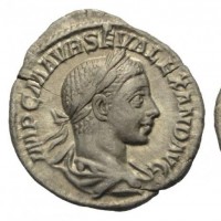 Alessandro Severo (222-235 d.C.): denario "PM TR P II COS PP" (RIC#23; Cohen#231; BMC#93), grammi 2,30