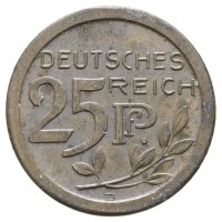 Germania, Guglielmo II (1888-1918): 25 pfennig 1908-D -PROVA- (Schaaf#18/G31; Slg Beckenbauer#3167), grammi 3,00