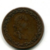 Canada, Giorgio III (1760-1820): 1/2 penny token 1812