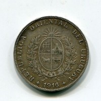 Uruguay, Repubblica (dal 1830): 50 centesimos 1916 (KM#22)