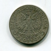 Polonia, Repubblica (1919-1939): 5 zlotych 1934 (KM#21)