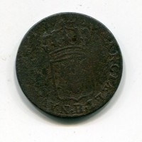 Francia, Luigi XV (1715-1774): 1/2 soldo 1722-B (Gadoury#273)