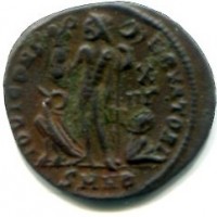 Licinio (307-324 d.C.): follis "IOVI CONSERVATORI" zecca di Heraclea, gr. 2,44  (RIC#32), diametro 20,5.
