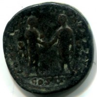 Lucio Vero (161-169 d.C.): sesterzio "CONCORD AVGVSTOR III TR P II COS II" (RIC#1308)
