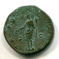 Antonino Pio (138-161 d.C.): sesterzio "TR POT COS II SC" (RIC,III#547), grammi 22.84